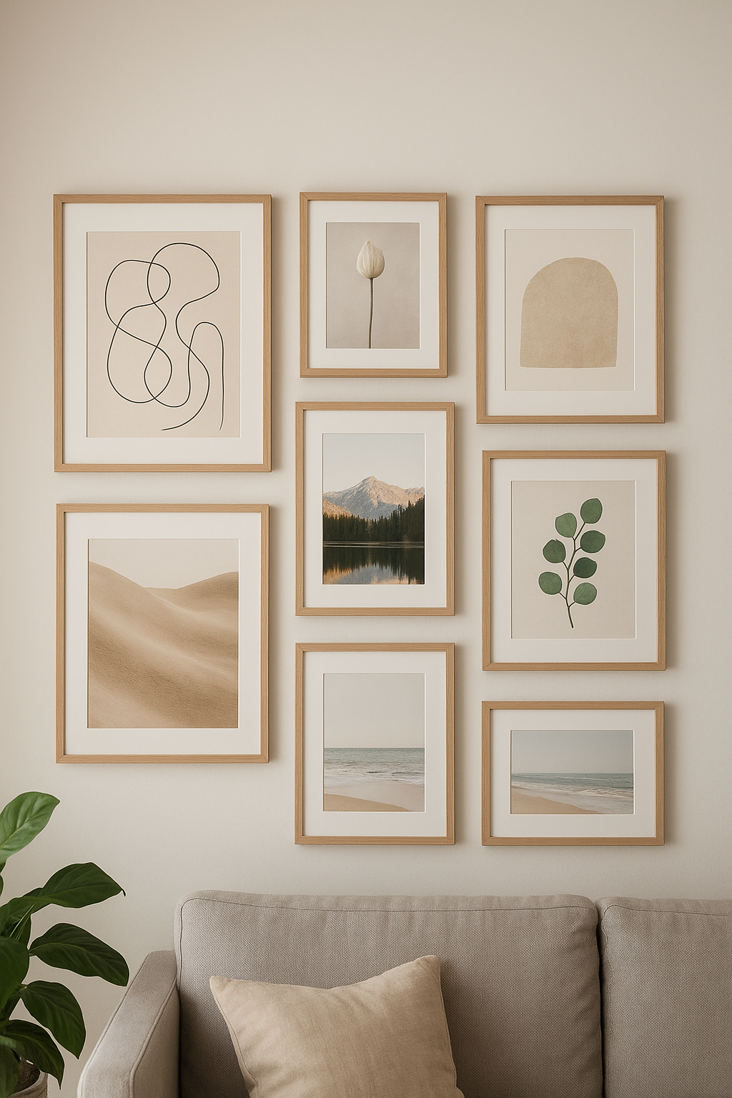 Faldekor galériafal egyszerűen